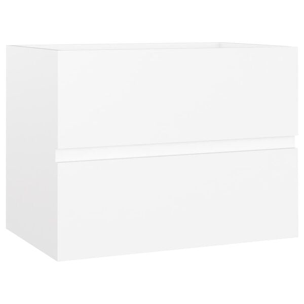 vidaXL Armário de lavatório 60x38,5x45 cm derivados de madeira branco