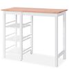 vidaXL Conjunto de bar 3 pcs MDF branco