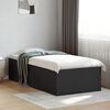 vidaXL Estrutura de cama 75x190 cm derivados de madeira preto