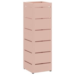 vidaXL Suporte de Guarda-Sol Rosa 15,5 x 15,5 x 49 cm Metal