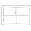 vidaXL Para-sol estilo vela tecido oxford retangular 5x7 m castanho