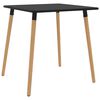 vidaXL Mesa de jantar 80x80x75 cm metal preto