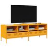 vidaXL M&oacute;vel de TV 135x39x43,5 cm a&ccedil;o laminado a frio amarelo mostarda
