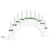 vidaXL Arco de Velas de Natal com 10 Velas LED Branco 47 x 5 x 29 cm