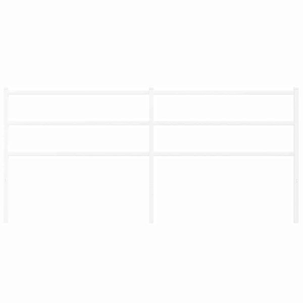 vidaXL Cabeceira de substitui&ccedil;&atilde;o 193 cm metal branco
