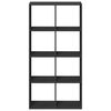 vidaXL Estante divis&oacute;ria 69,5x29x137,5 cm derivados de madeira preto