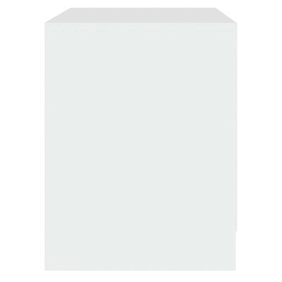 vidaXL Mesas de cabeceira 2 pcs 45x34,5x44,5 cm aglomerado branco