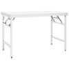 vidaXL Mesa de trabalho de cozinha dobr&aacute;vel 120x60x80cm a&ccedil;o inoxid&aacute;vel