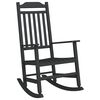 vidaXL Cadeira de baloi&ccedil;o Preto 84 x 65 x 114 cm Resina