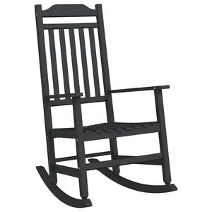 vidaXL Cadeira de baloi&ccedil;o Preto 84 x 65 x 114 cm Resina