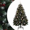 vidaXL &Aacute;rvore de Natal artificial verde com bolas 150 cm 150 LED