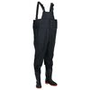 vidaXL Jardineiras com botas tamanho 43 preto