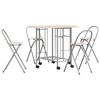vidaXL Conjunto de jantar dobr&aacute;vel 5 pcs MDF