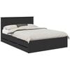 vidaXL Estrutura da Cama Preto 160 x 200 cm Madeira de Engenharia
