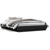 vidaXL Estrutura de cama 150x200 cm derivados de madeira preto