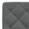 vidaXL Estrutura de cama sem colch&atilde;o 90x190 cm tecido cinzento-escuro