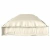 vidaXL Almofada Creme 150 x 40 x 8 cm Tecido Oxford