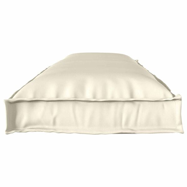 vidaXL Almofada Creme 150 x 40 x 8 cm Tecido Oxford