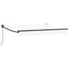 vidaXL Toldo Retr&aacute;til Manual Branco 2,5 x 2 m