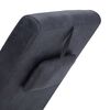 vidaXL Chaise longue de massagem c/ almofada camur&ccedil;a artif. cinzento