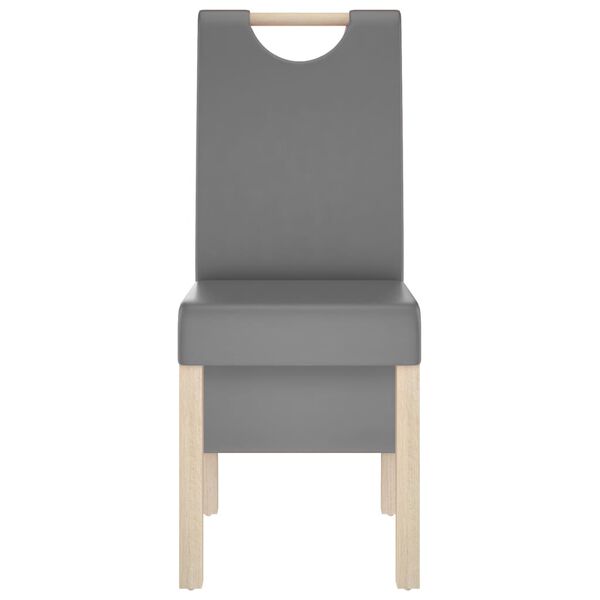 vidaXL Cadeiras de jantar 6 pcs couro artificial cinzento