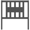 vidaXL Cabeceira de cama 81x4x100 cm pinho maciço cinzento
