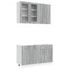 vidaXL Unidade de Cozinha LYON 4 pcs Sonoma cinzento