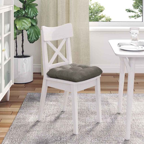 vidaXL Almofadas de Assento 4 pcs Cinzento-claro 45 x 45 cm