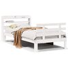 vidaXL Estrutura cama c/ cabeceira 75x190 cm pinho maci&ccedil;o