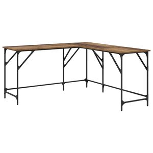vidaXL Mesa Madeira Antiga Derivados de Madeira 149 x 149 x 75 cm