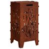 vidaXL Fire Pit Ferro Enferrujado 47 x 38 x 75 cm A&ccedil;o Corten