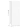 vidaXL Móveis de TV 2 pcs 30,5x30x90 cm derivados de madeira branco