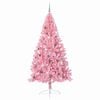 vidaXL &Aacute;rvore de Natal Artificial Pr&eacute;-iluminada Rosa 240 cm PVC