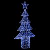 vidaXL &Aacute;rvore de Natal com 240 LEDs Azul 180 cm Acr&iacute;lo