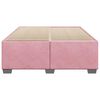 vidaXL Estrutura de cama 140x200 cm veludo rosa