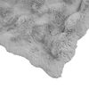 vidaXL Cobertor de Peles de Coelho Cinzeto 240 x 270 cm Poli&eacute;ster