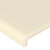 vidaXL Estrutura de cama c/ cabeceira couro artificial 160x200cm creme