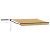 vidaXL Toldo Retr&aacute;til El&eacute;trico Amarelo, Cinza, Antracite 2,5 x 2 m