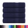 vidaXL Toalhas m&atilde;os FROGN 4 pcs 50x100 cm 360 g/m&sup2; azul marinho