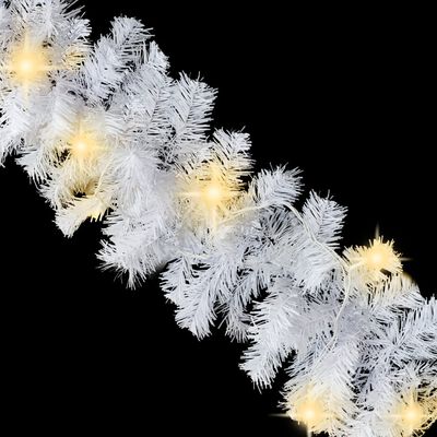vidaXL Grinalda de Natal com luzes LED 5 m branco