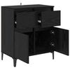 vidaXL Buffet com gaveta Carvalho Preto 60 x 35 x 70 cm