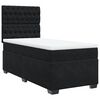 vidaXL Cama com molas/colch&atilde;o 90x190 cm veludo preto