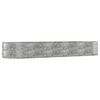 vidaXL Canteiro elevado jardim 447x140x68 a&ccedil;o galvanizado prateado