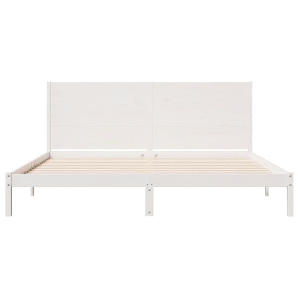 vidaXL Cama extra longa sem colch&atilde;o 180x210 cm madeira maci&ccedil;a