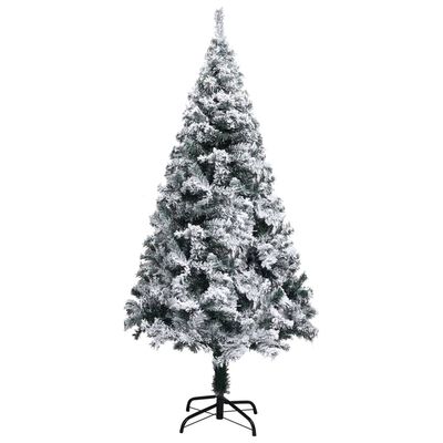vidaXL Árvore de Natal artificial pré-iluminada c/ bolas PVC verde