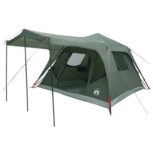 vidaXL Barraca Familiar com telhado Verde Ex&eacute;rcito 305 x 275 x 190 cm