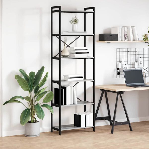 vidaXL Estante Sonoma cinzento 40 x 30 x 85 cm Madeira processada