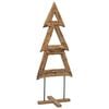 vidaXL &Aacute;rvore de Natal Castanho 90 cm Madeira de Teca S&oacute;lida