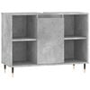 vidaXL M&oacute;vel casa de banho 80x33x60 cm derivados madeira cinza cimento