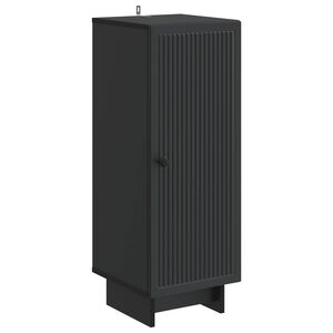 vidaXL Buffet Preto 33 x 34,5 x 90 cm Derivados de Madeira